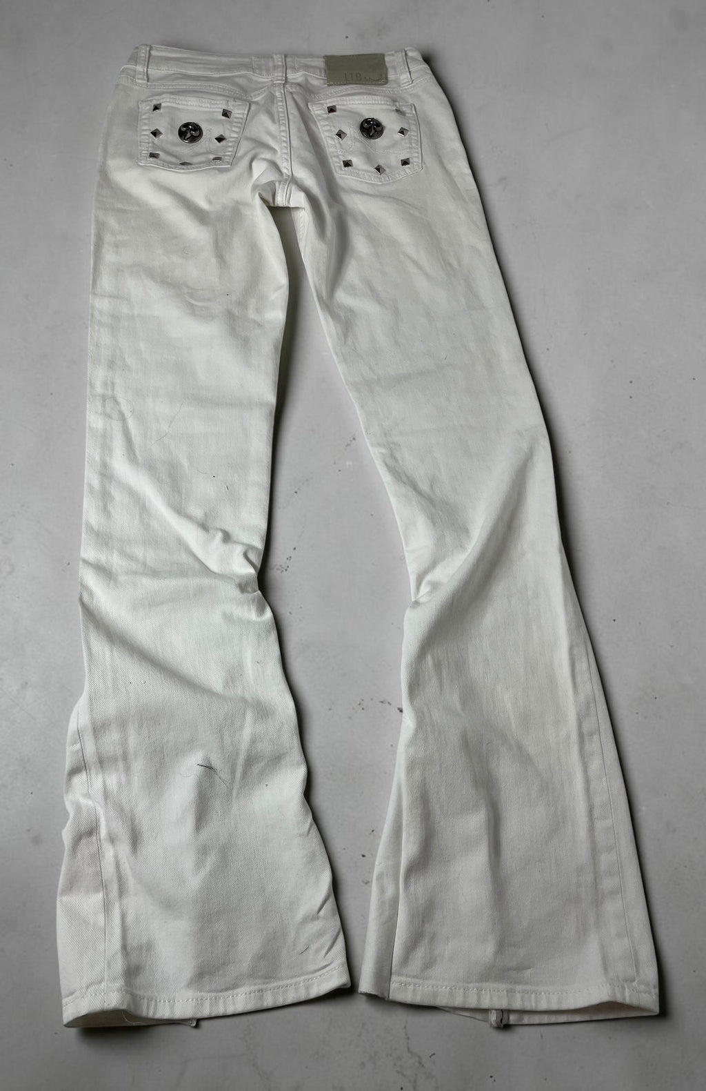 White Low Rise Jeans