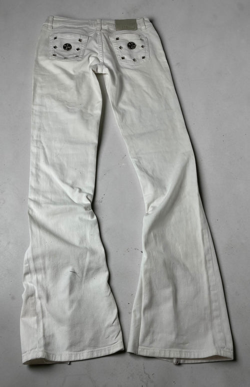 White Low Rise Jeans