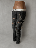Ripped Low Waist Women Jeans