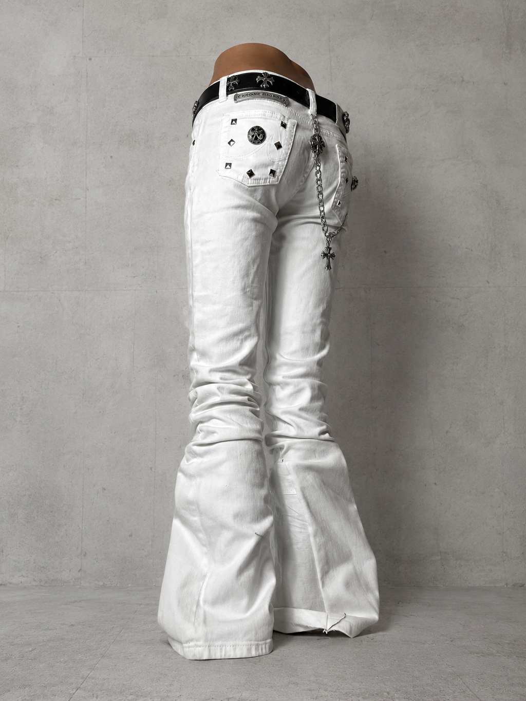 White Low Rise Jeans