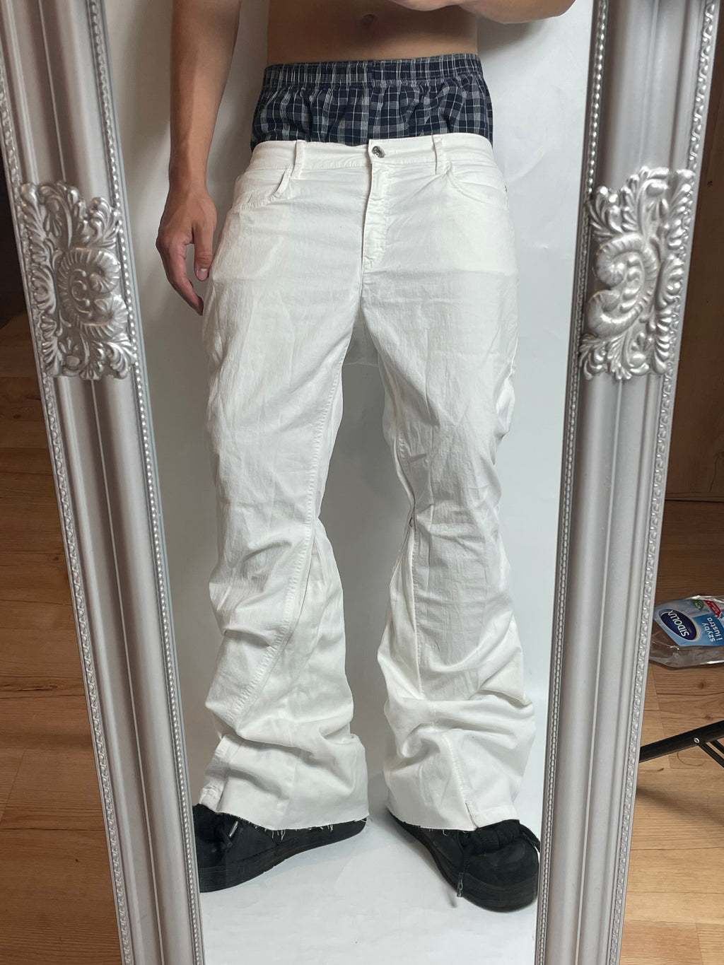 White Flare Jeans