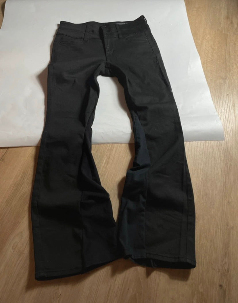 Black Flare Jeans with gothic elements