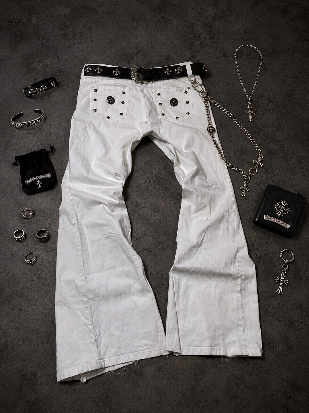 White Flare Jeans