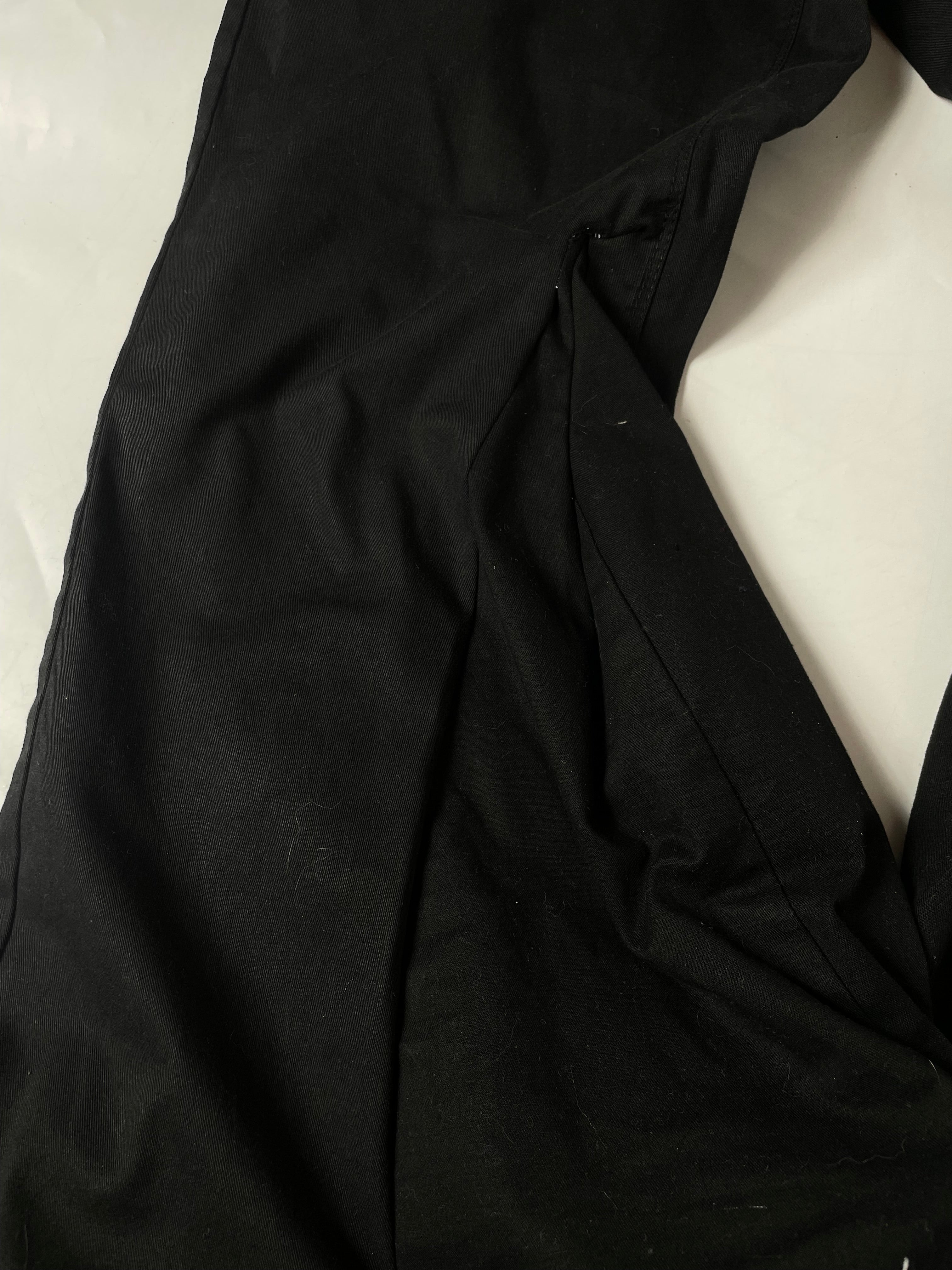 Black Flare Men Jeans With Gothic Elements