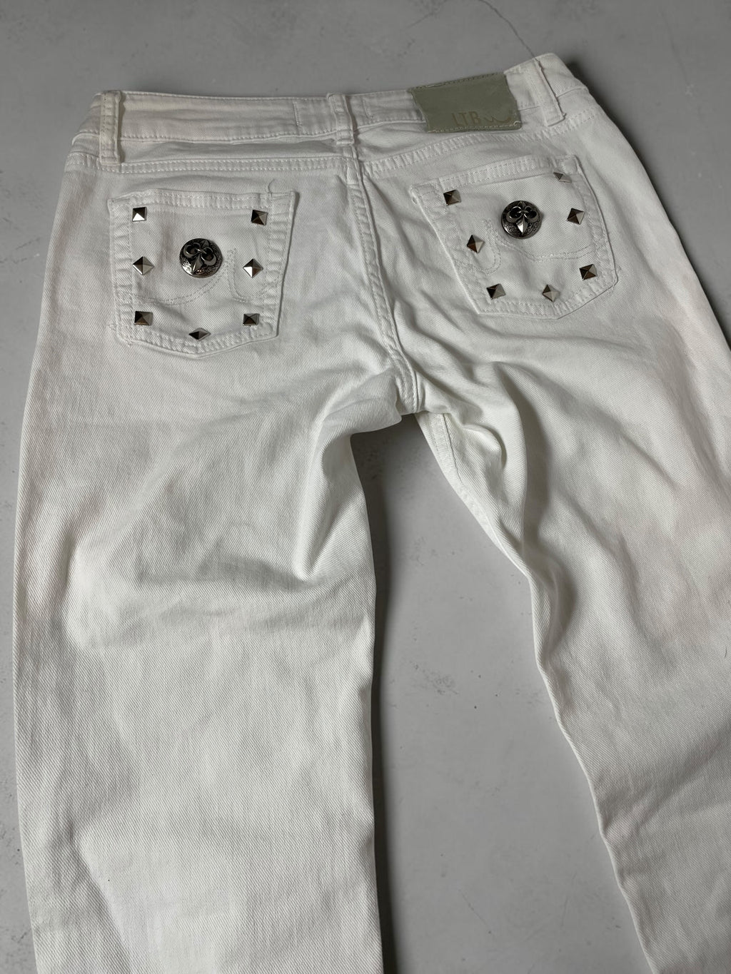White Low Rise Jeans