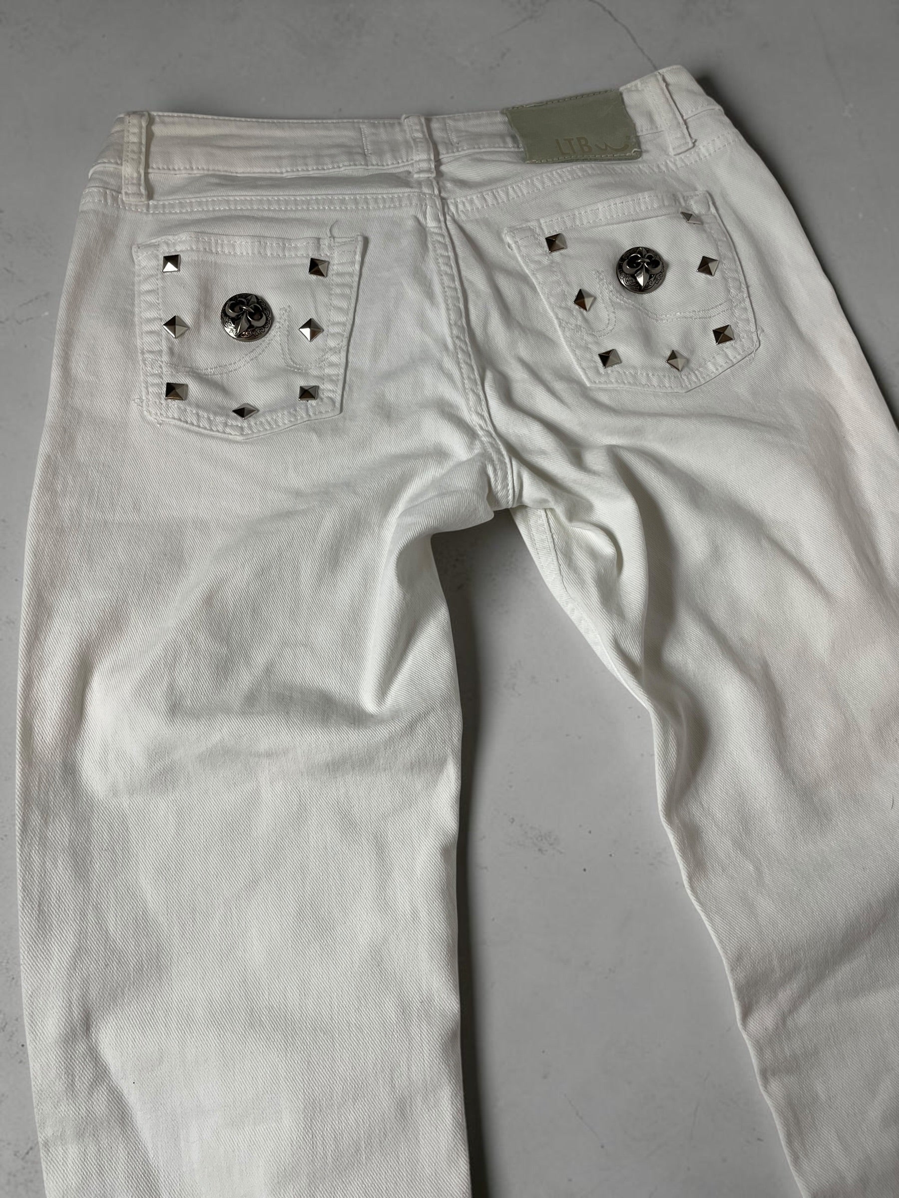 White Low Rise Jeans