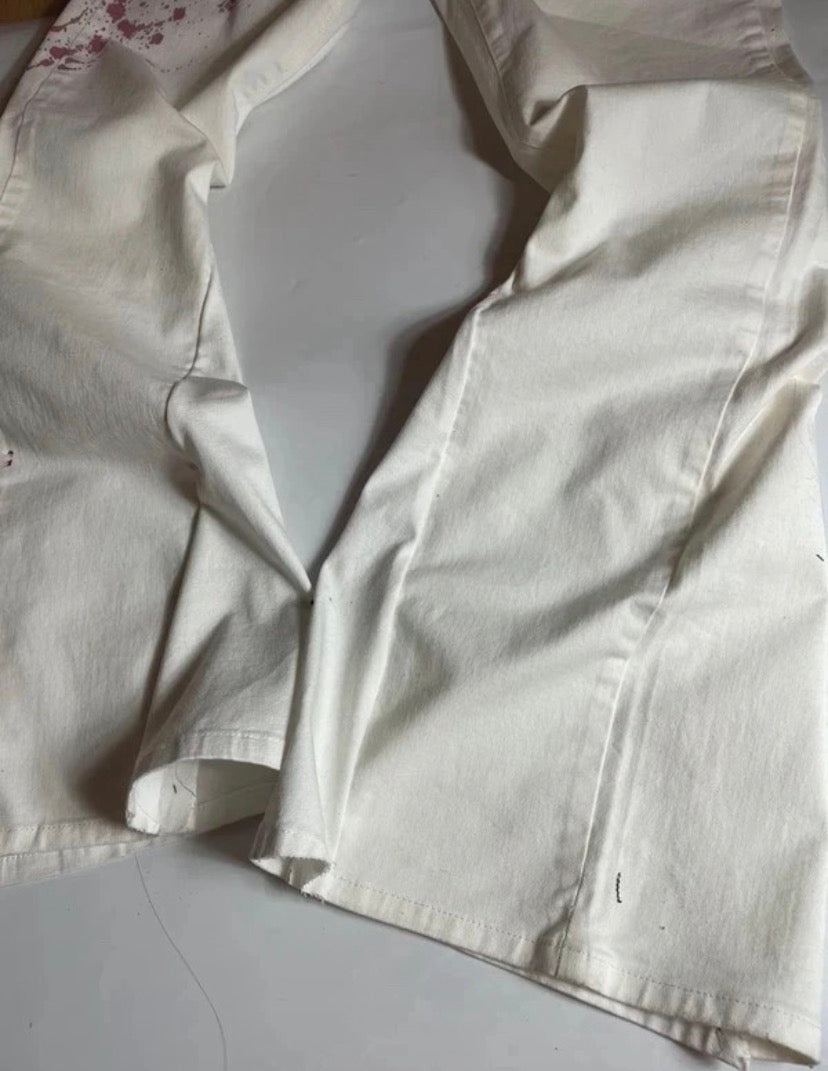 White Flare with red pattern