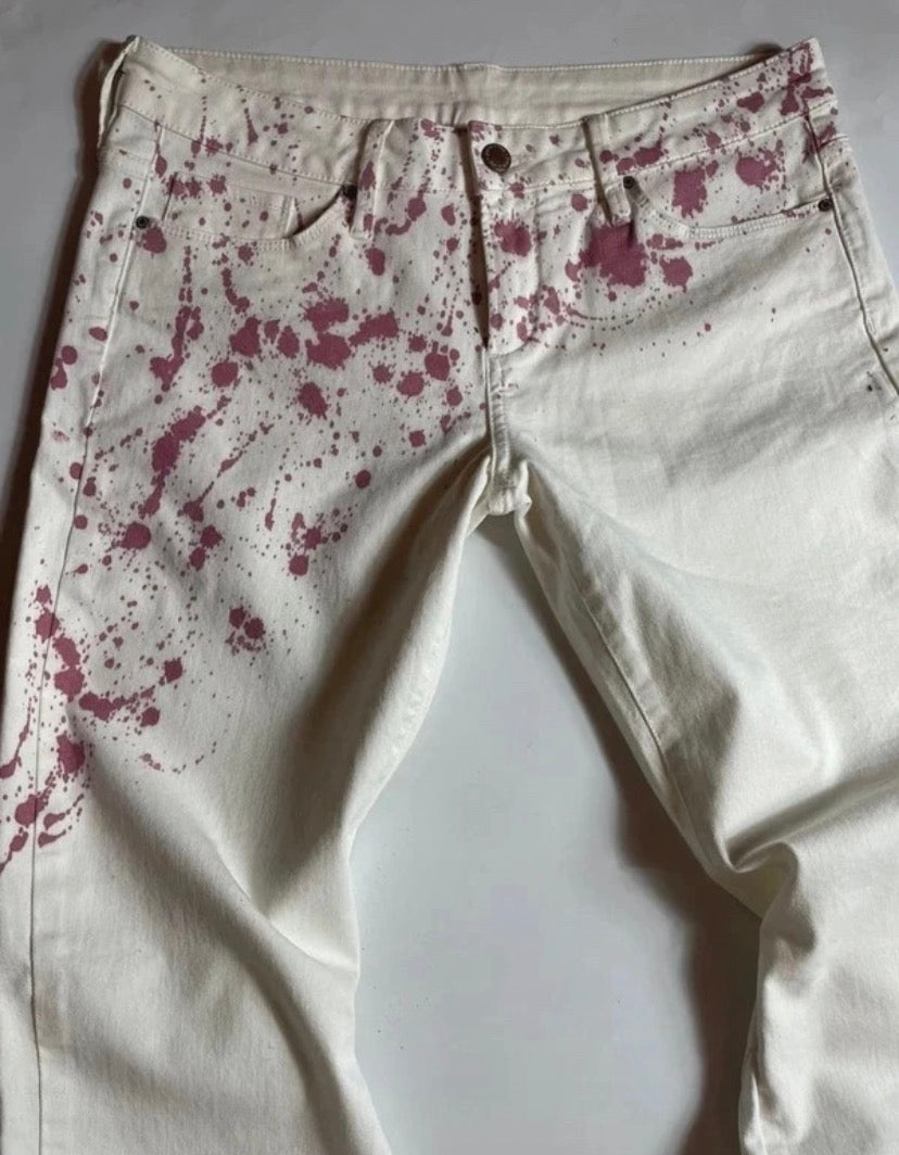 White Flare with red pattern