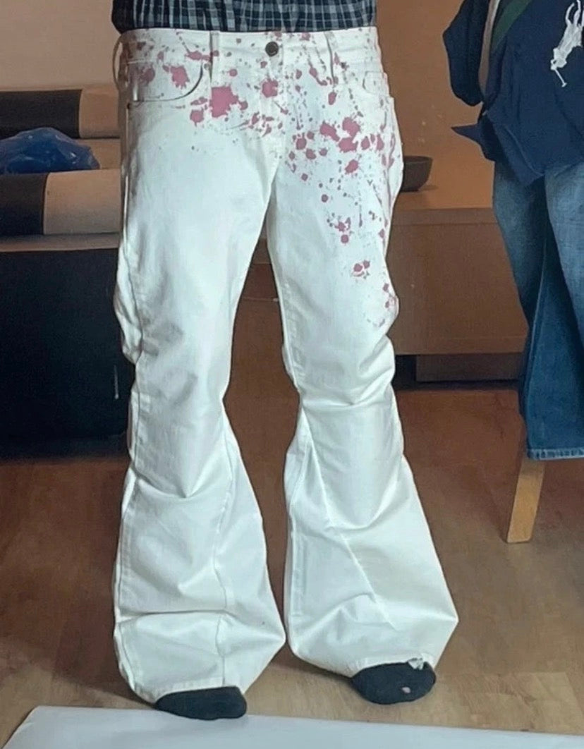 White Flare with red pattern