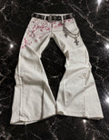 White Flare with red pattern