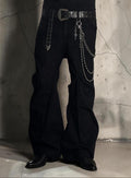 Men's Black Flare Jeans