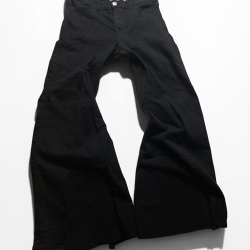 Men's Black Flare Jeans